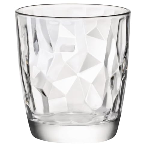 Bormioli Rocco Gläser Set Diamond 6 Stück (Farbe klar, Trinkgläser 305 ml, spülmaschinenfest, Wasserglas, für Cocktails / Wasser) von Bormioli Rocco