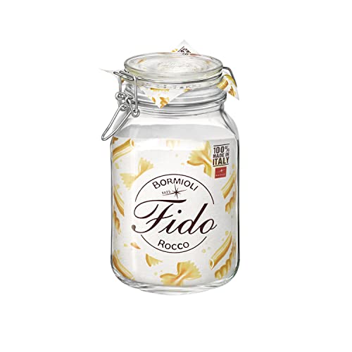 Bügelverschlussglas Fido mit Glasdeckel - Füllmenge: 2 Liter - 1 Stück von Bormioli Rocco