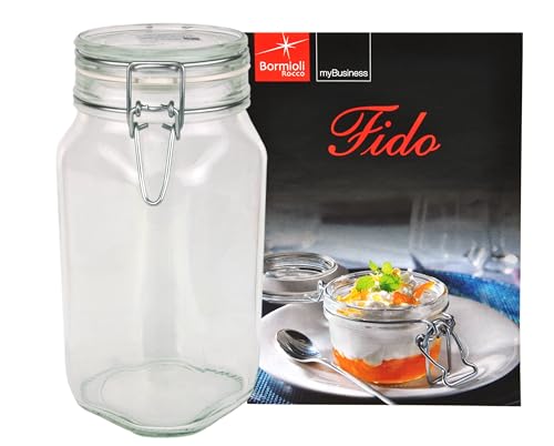 Einmachglas Bügelverschluss Original Fido 1,5L incl. Bormioli Rezeptheft Einmachglas Bügelverschluss Original Fido 1,5L incl. Bormioli Rezeptheft von Bormioli Rocco