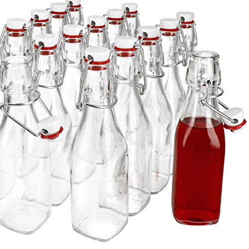 Bormioli 24er Set Glasflaschen Serie Swing mit Bügelverschluss 0,25 Liter von Bormioli Rocco