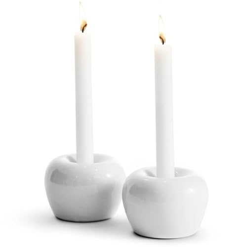 Born in Sweden Kerzenhalter Apple weiß 2er Pack, Nicht zutreffend von Born in Sweden