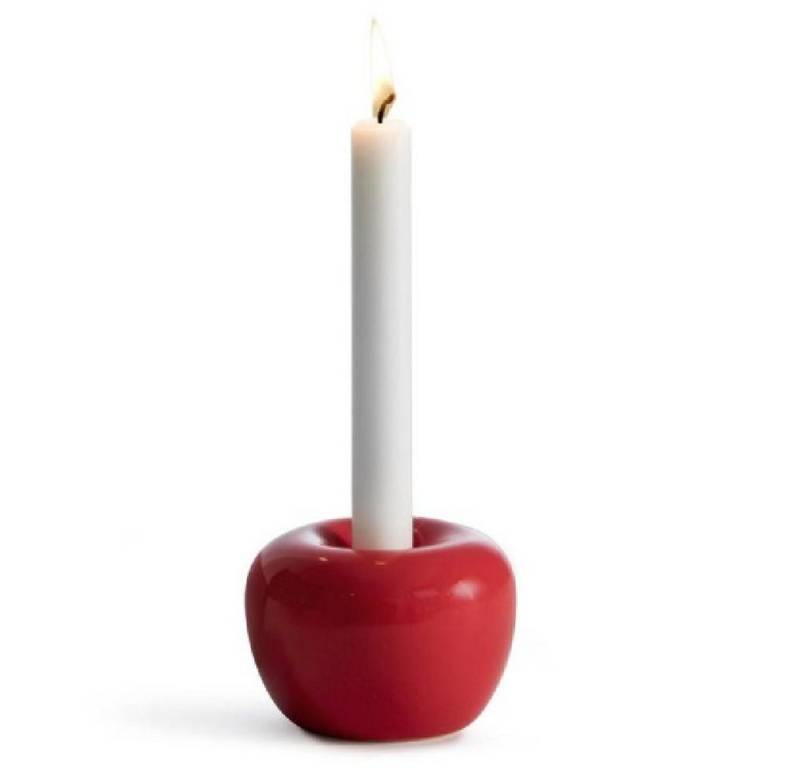 Born in Sweden Windlicht Kerzenleuchter Apple Rot (Groß) von Born in Sweden
