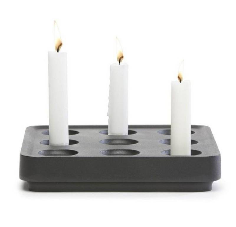 Born in Sweden Windlicht Kerzenleuchter Stumpastaken Small Schwarz (9-flammig) von Born in Sweden