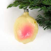 Pflaume Oder Pfirsich Glas Ornament Gelb Weihnachtsbaum Dekoration Pflaume Oder Pfirsich Glas Ornament Gelb Weihnachtsbaum Dekoration von BornInTheSoviet