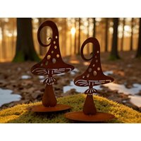 2Er Set Lustige Pilze Edelrost Rost Deko Rostige Gartendeko Blumen Gartenstecker Gartendekoration Garten Rostdeko Zum Stellen 2Er Set Lustige Pilze Edelrost Rost Deko Rostige Gartendeko Blumen Gartenstecker Gartendekoration Garten Rostdeko Zum Stellen von Bornhoeft