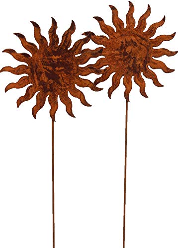 Bornhöft 2er Set Gartenstecker Sonne 20cm x 60cm Metall Rost Gartendeko Bornhöft 2er Set Gartenstecker Sonne 20cm x 60cm Metall Rost Gartendeko von Bornhöft