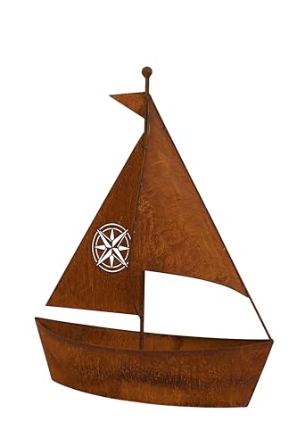 Bornhöft Edelrost Schiff zum bepflanzen Gartendeko 46cm x 40cm rostige Garten Deko Teich Angler Maritime Dekoration (46cm) Bornhöft Edelrost Schiff zum bepflanzen Gartendeko 46cm x 40cm rostige Garten Deko Teich Angler Maritime Dekoration (46cm) von Bornhöft