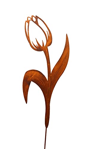 Bornhöft Gartenstecker 80cm Tulpe Beetstecker Topfstecker Metall Rost Gartendeko Edelrost rostige Dekoration Bornhöft Gartenstecker 80cm Tulpe Beetstecker Topfstecker Metall Rost Gartendeko Edelrost rostige Dekoration von Bornhöft
