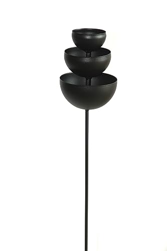 Bornhöft Regenfänger Gartenstecker Insektentränke Metall Gartendeko Tränke Pulverbeschichtet Beetstecker Topfstecker 75cm von Bornhöft