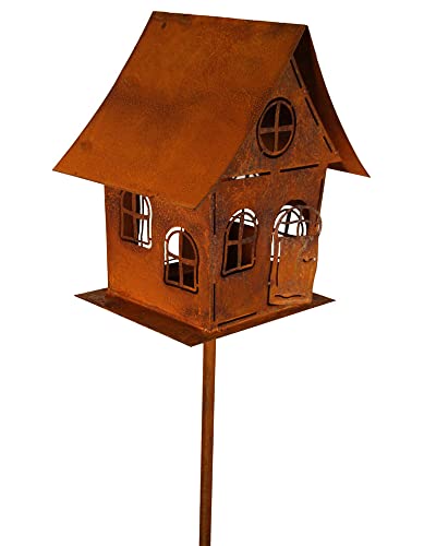 Bornhöft Edelrost Garten Deko Windlicht Vogelhaus Hexenhaus Gartendekoration Dekorieren rostige Dekoration Landhaus Kerzenhalter Vogelfutterhaus auf Stab sehr massiv Bornhöft Edelrost Garten Deko Windlicht Vogelhaus Hexenhaus Gartendekoration Dekorieren rostige Dekoration Landhaus Kerzenhalter Vogelfutterhaus auf Stab sehr massiv von Bornhöft