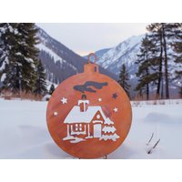 Edelrost Weihnachtsbaumkugel Mit Hirsch & Reh Winterliche Garten Deko Zum Stecken in Xxl 60cm Durchmesser Gartenstecker Rostige Weihnachten Edelrost Weihnachtsbaumkugel Mit Hirsch & Reh Winterliche Garten Deko Zum Stecken in Xxl 60cm Durchmesser Gartenstecker Rostige Weihnachten von Bornhoeft