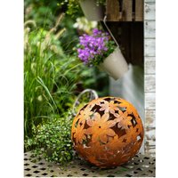 Gartenkugel Blumenkugel Blume Metall Rost Gartendeko Edelrost 30cm Dekoration Garten Gartenkugel Blumenkugel Blume Metall Rost Gartendeko Edelrost 30cm Dekoration Garten von Bornhoeft