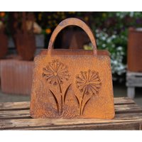 Tasche Mit Pusteblume Zum Bepflanzen Windlicht Beetdeko Metall Rost Gartendeko Edelrost Rostige Deko Für Den Garten Oder Eingangsbereich Tasche Mit Pusteblume Zum Bepflanzen Windlicht Beetdeko Metall Rost Gartendeko Edelrost Rostige Deko Für Den Garten Oder Eingangsbereich von Bornhoeft
