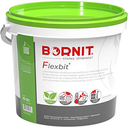 Bornit - Flexbit Bitumen-Latex-Beschichtung | lösemittelfrei | Flachdach | Hochflexibel und wasserdicht! - Größe: 25 L Bornit - Flexbit Bitumen-Latex-Beschichtung | lösemittelfrei | Flachdach | Hochflexibel und wasserdicht! - Größe: 25 L von BORNIT