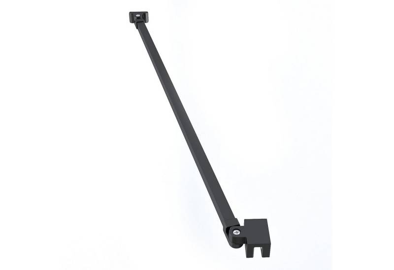 Boromal Duschwand-Stabilisationsstange Stabilisator Haltestange Stabilisierungsstange für Glaswand Walk In, (Stabilisator, Schwarz, Chrom), für Duschwand, Duschabtrennung, Duschkabinen, Glaswand von Boromal