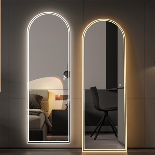 Boromal Ganzkörperspiegel Standspiegel 160x60cm Standspiegel Ganzkörperspiegel mit Beleuchtung Bodenspiegel 3 Lichtfarbe Dimmbare LED Wandspiegel mit Touch-Schalter Boromal Ganzkörperspiegel Standspiegel 160x60cm Standspiegel Ganzkörperspiegel mit Beleuchtung Bodenspiegel 3 Lichtfarbe Dimmbare LED Wandspiegel mit Touch-Schalter von Boromal