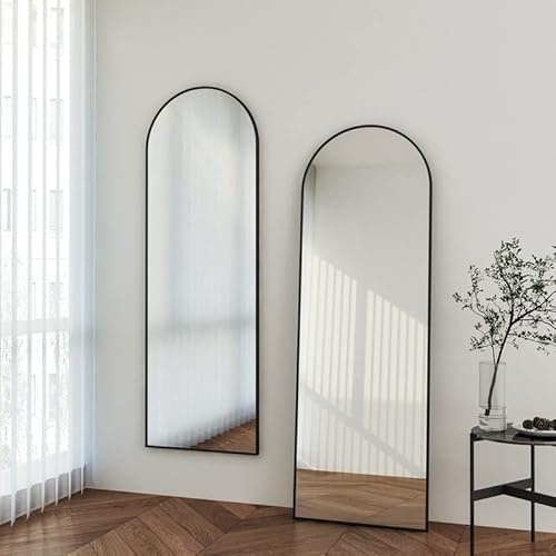 Boromal Schwarz Ganzkörperspiegel Wandspiegel Spiegel 50x150cm groß Metallrahmen Oval Rechteckiger Standspiegel Wandmontage Spiegel für Ankleidezimmer, Schlafzimmer, Wohnzimmer, Badezimmer Boromal Schwarz Ganzkörperspiegel Wandspiegel Spiegel 50x150cm groß Metallrahmen Oval Rechteckiger Standspiegel Wandmontage Spiegel für Ankleidezimmer, Schlafzimmer, Wohnzimmer, Badezimmer von Boromal
