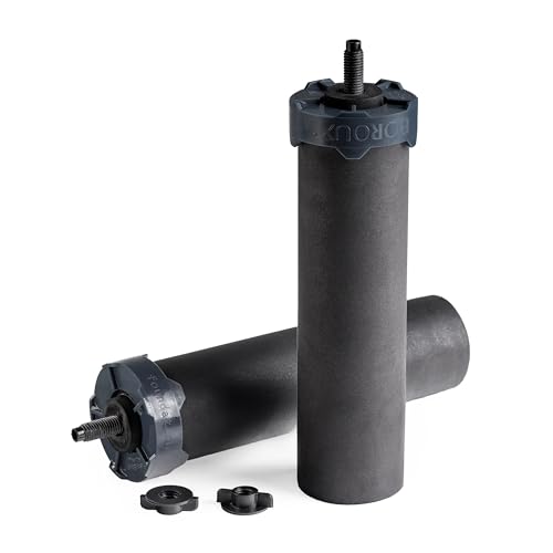 Boroux Foundation Schwarze Wasserfilter für Schwerkraft-Wassersysteme (2er Set) von Boroux