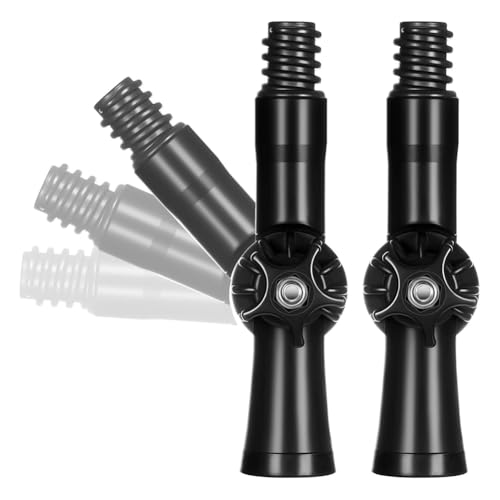 Bortivier 2 Stück Drehbare Winkeladapter-Verlängerungsstangenaufsätze für Gewindeverlängerungsstangen-Farbstangenadapter Zur Befestigung Am Staubwedel Bortivier 2 Stück Drehbare Winkeladapter-Verlängerungsstangenaufsätze für Gewindeverlängerungsstangen-Farbstangenadapter Zur Befestigung Am Staubwedel von Bortivier