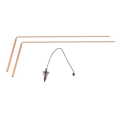 Bortivier 2 Stücke Kupfer Wünschelruten Set Spirituelle Wünschelruten Flexible Kupferruten Wünschelruten Set mit Pendelanhänger Bortivier 2 Stücke Kupfer Wünschelruten Set Spirituelle Wünschelruten Flexible Kupferruten Wünschelruten Set mit Pendelanhänger von Bortivier