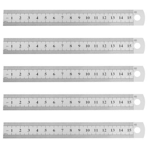 Bortivier 5 Stueck Doppel Seiten Markiert 15cm 6- Edelstahl Gerade Lineal Bortivier 5 Stueck Doppel Seiten Markiert 15cm 6- Edelstahl Gerade Lineal von Bortivier