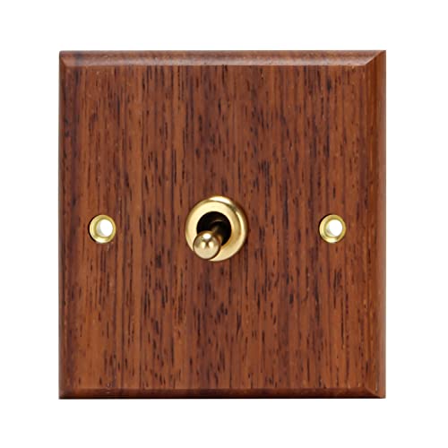 Bortivier 86 Typ Massiv Platte Schalter Wand Leuchte Retro Messing Kippe Schalter Maserung Elektrischer Schalter Buchse 1- Schalter von Bortivier
