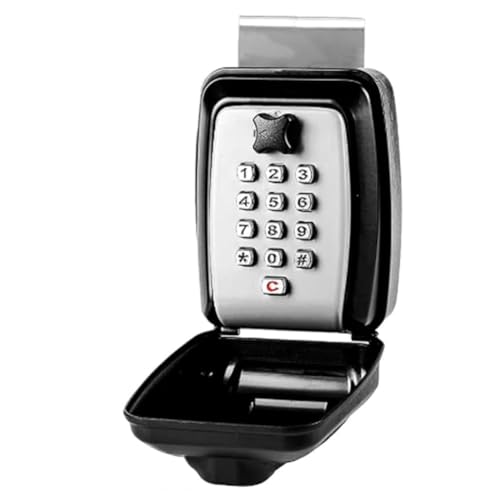 Bortivier Autofenster-Schließfach, Autoschlüssel-Schließfach, Autofenster-Schließfach mit Schlagknopf, Autofenster-Schlüsselsafe, für Fahrgemeinschaften, Turo von Bortivier