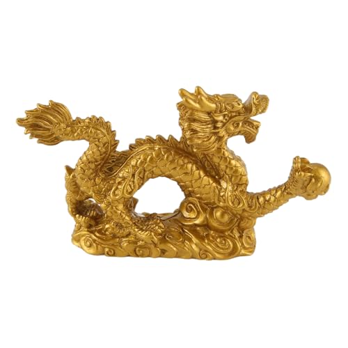 Bortivier Chinesisches Sternzeichen Goldener Drache Statue Tierdekoration Dekoration Bortivier Chinesisches Sternzeichen Goldener Drache Statue Tierdekoration Dekoration von Bortivier