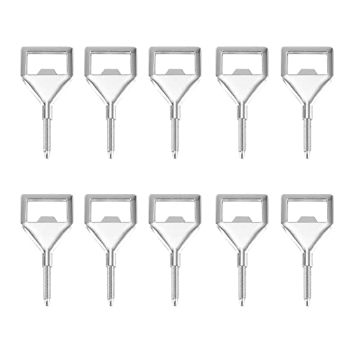 Bortivier Packung mit 10 Rohlingen, Metallgewinde, Bieröffner-Einsätze, Kits, Bierflaschenöffner, Flaschenöffner Aus von Bortivier