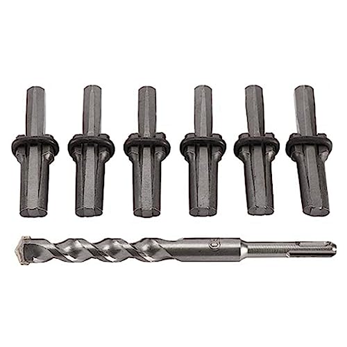 Bortivier Steinspalter-Handwerkzeug-Set, Steinspalter mit Bohrer, Werkzeuge, Steinbruchwerkzeuge Aus Metall zum Spalten Von, Beton, Marmor Bortivier Steinspalter-Handwerkzeug-Set, Steinspalter mit Bohrer, Werkzeuge, Steinbruchwerkzeuge Aus Metall zum Spalten Von, Beton, Marmor von Bortivier