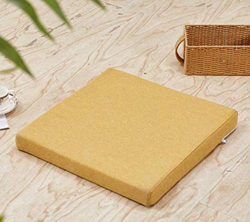 Tatami Kissen Sitzmatte mit Bändern Sitzpolster Indoor Outdoor Dick für Küche Garten Sitz Büro Kissen Tragbar Bequem (3cm 6,40x40cm) von BoruisX