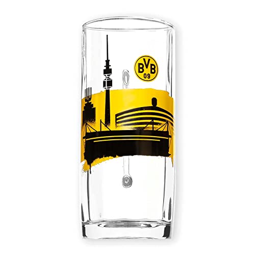 Borussia Dortmund BVB Bierglas Bierkrug Skyline von Borussia Dortmund