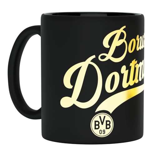 Borussia Dortmund BVB Metallic Tasse (schwarz, one size) von Borussia Dortmund