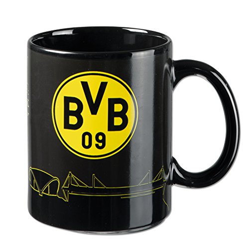 Borussia Dortmund BVB Zaubertasse Tasse (schwarz, one size) von Borussia Dortmund