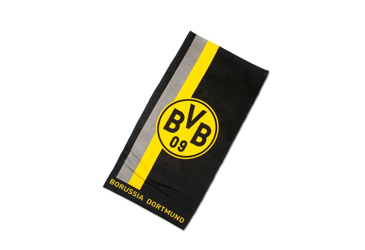BVB Handtuch BVB-Handtuch mit Logo im Streifenmuster, Baumwolle (Packung, 1-St) von BVB