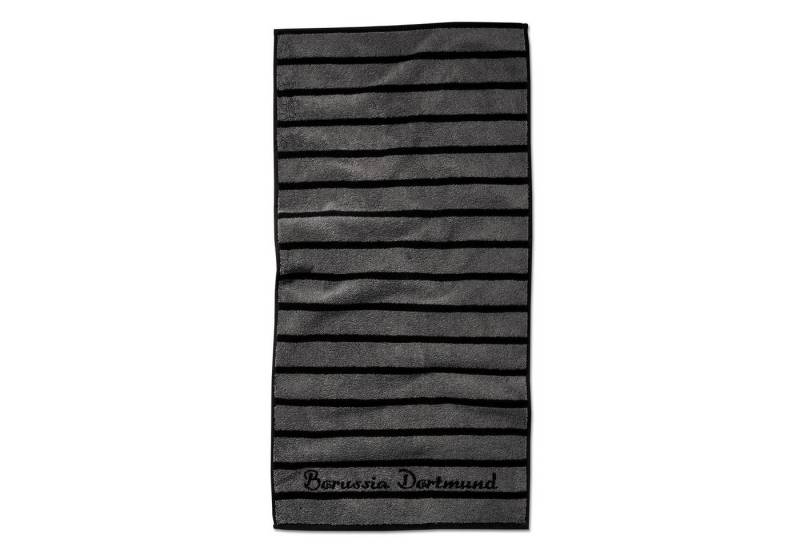 BVB Handtuch BVB-Handtuch schwarzgrau, Baumwolle (Packung, 1-St) von BVB