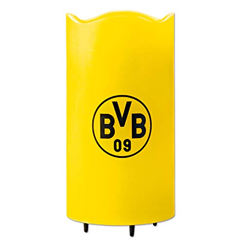 Borussia Dortmund LED Echtwachskerze Kerze (one Size, gelb) von Borussia Dortmund
