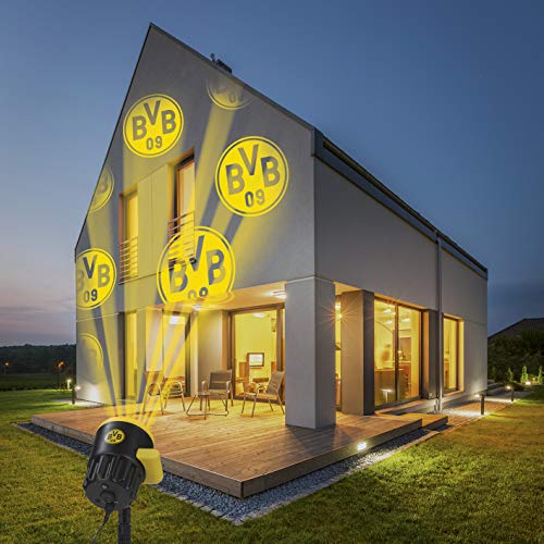 Borussia Dortmund Logo Projektor Fanartikel | LED-Motivstrahler BVB-Logo | Beleuchtung für Borussia Dortmund Supporter (gelb/schwarz) von Borussia Dortmund