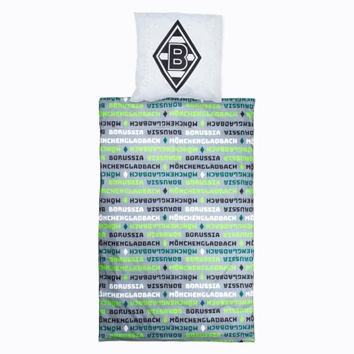 Borussia Mönchengladbach Bettwäsche „VFL 1900“ | Offizieller Fanartikel Fohlenshop | Vereinslogo & Allover-Schriftzug | Für traumhafte Nächte mit der Fohlenelf Borussia Mönchengladbach Bettwäsche „VFL 1900“ | Offizieller Fanartikel Fohlenshop | Vereinslogo & Allover-Schriftzug | Für traumhafte Nächte mit der Fohlenelf von Borussia Mönchengladbach