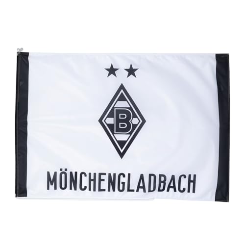 Borussia Mönchengladbach Stadionfahne „125 Jahre“ 150x400 cm | Offizieller Fanartikel Fohlenshop | XXL Fahne für Mast | Jubiläum, Gladbach Fanartikel, Stadiondeko von Borussia Mönchengladbach