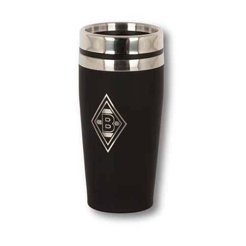 Borussia Mönchengladbach Thermobecher “Raute” | Offizieller Fanartikel Fohlenshop | Kaffeebecher to go | Trinkbecher auslaufsicher mit silberner Vereinsraute - 450 ml Vol. Borussia Mönchengladbach Thermobecher “Raute” | Offizieller Fanartikel Fohlenshop | Kaffeebecher to go | Trinkbecher auslaufsicher mit silberner Vereinsraute - 450 ml Vol. von Borussia Mönchengladbach