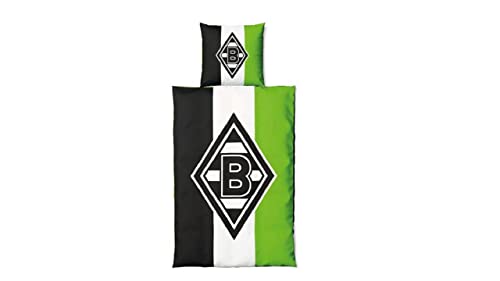 Borussia Mönchengladbach Wende-Bettwäsche Schrägstreifen | Offizieller Fanartikel von Borussia Mönchengladbach