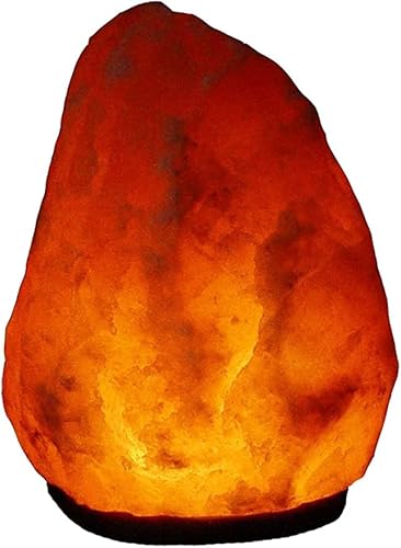 Bosalla Salz Lampe von 2 kg bis 26 kg frei wählbar Kristall Lampen Salt Range Pakistan mit Spezial Leuchtmittel und Kabel in 120 cm WEIß (6-8 kg) von BOSALLA