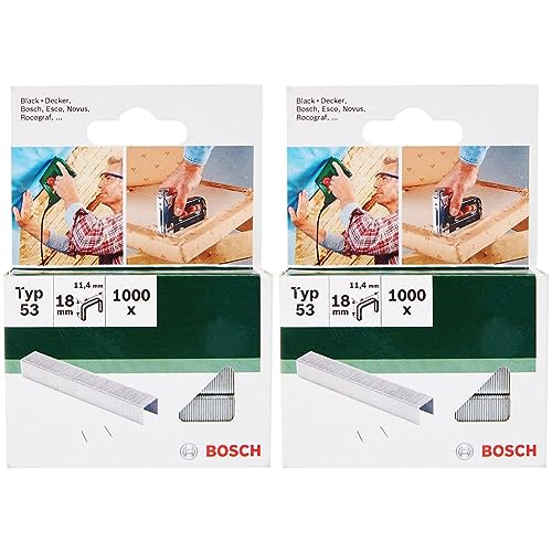 Bosch 2609255824 DIY Klammern Typ 53 11.4 x 0.74 x 18 mm (Packung mit 2) von Bosch Accessories