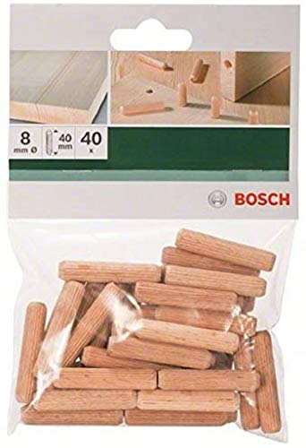 Bosch 40 x Holzdübel 8 x 40 mm von Bosch
