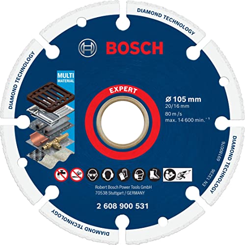 Bosch Accessories Professional 1x Expert Diamond Metal Wheel Trennscheiben (für Gusseisen, 105 mm, Zubehör Winkelschleifer) von Bosch Accessories