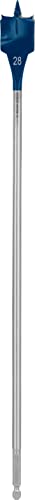 Bosch Accessories Bosch Professional 1x Expert SelfCut Speed Flachfräsbohrer (für Weichholz, Grobspanplatte, Ø 28,00 mm, Zubehör Schlagbohrmaschine), Länge 152 mm von Bosch Accessories
