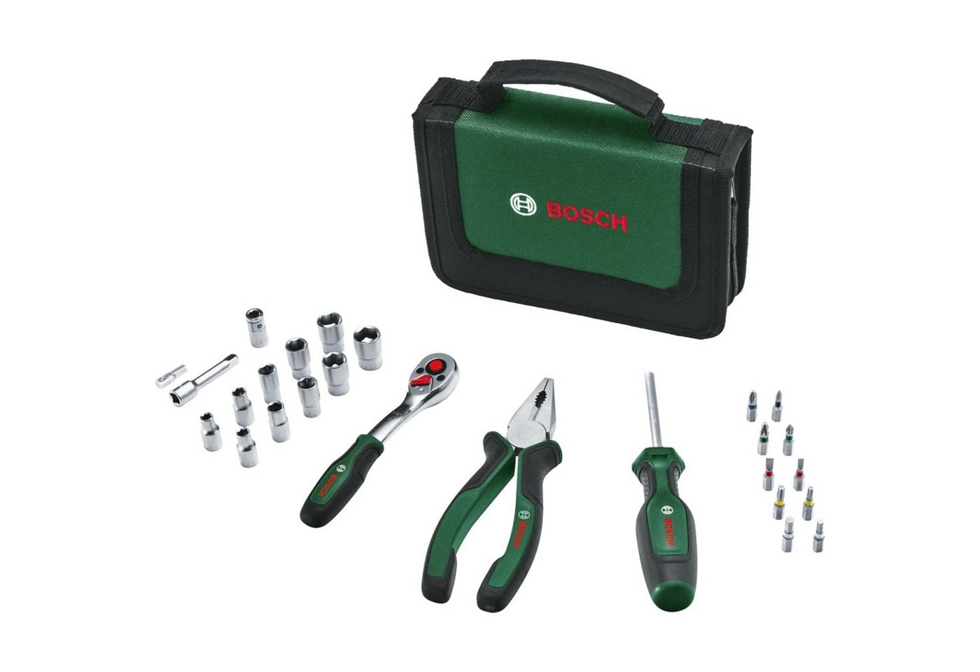 Bosch Accessories Multitool Bosch Mobility-Handwerkzeug-Set, 26-teilig (kompaktes und mobiles Werk von Bosch Accessories
