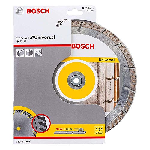 Bosch Professional 10 Stück Diamanttrennscheibe Standard for Universal (Beton und Mauerwerk, 230 x 22,23 mm, Zubehör Winkelschleifer) von Bosch Accessories