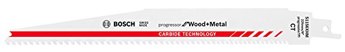 Bosch Professional 10 Stück Säbelsägeblatt S 1156 XHM Progressor for Wood and Metal (für Holz & Metall, 225 x 25 x 1,25 mm, Zubehör Säbelsäge) von Bosch Accessories